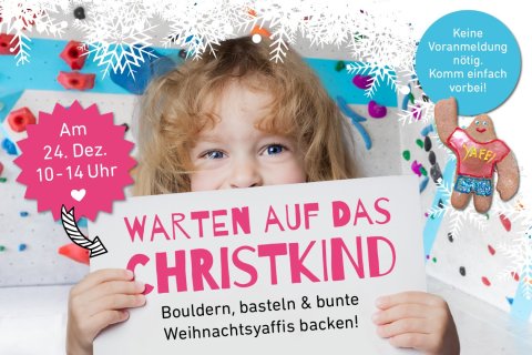 Warten aufs Christkind in der Boulderwelt München Ost am 24.12.22