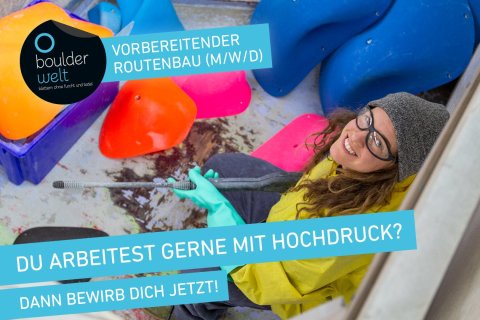 Wir suchen Unterstützung im Routenbauteam. Bewirb Dich jetzt!